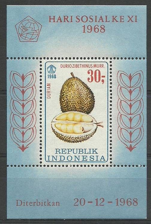 Znaczek Indonezja 1968 Mi bl 14 Czyste **