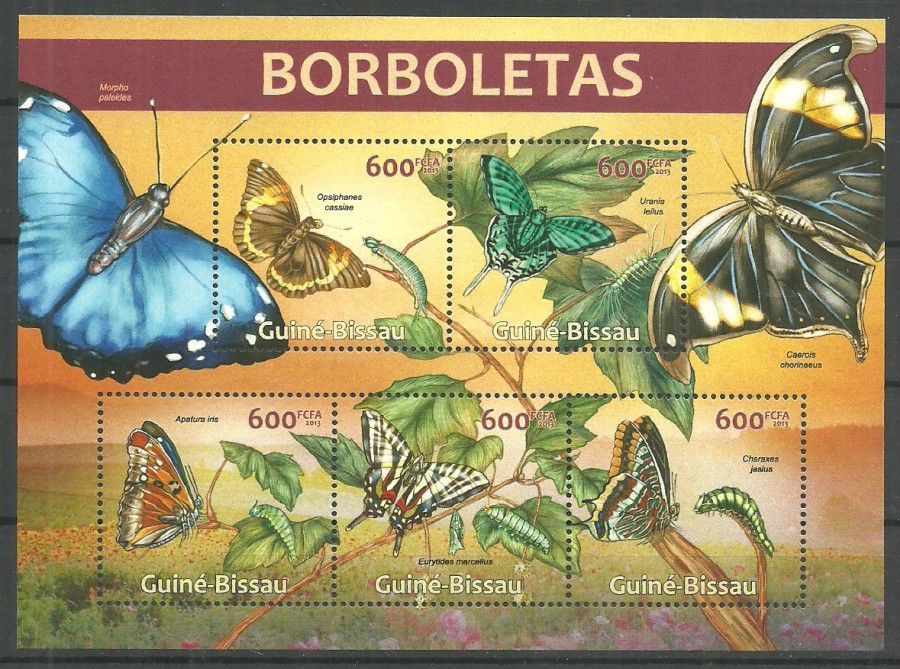 Znaczek Gwinea Bissau 2013 Mi ark 6560-6564 Czyste **