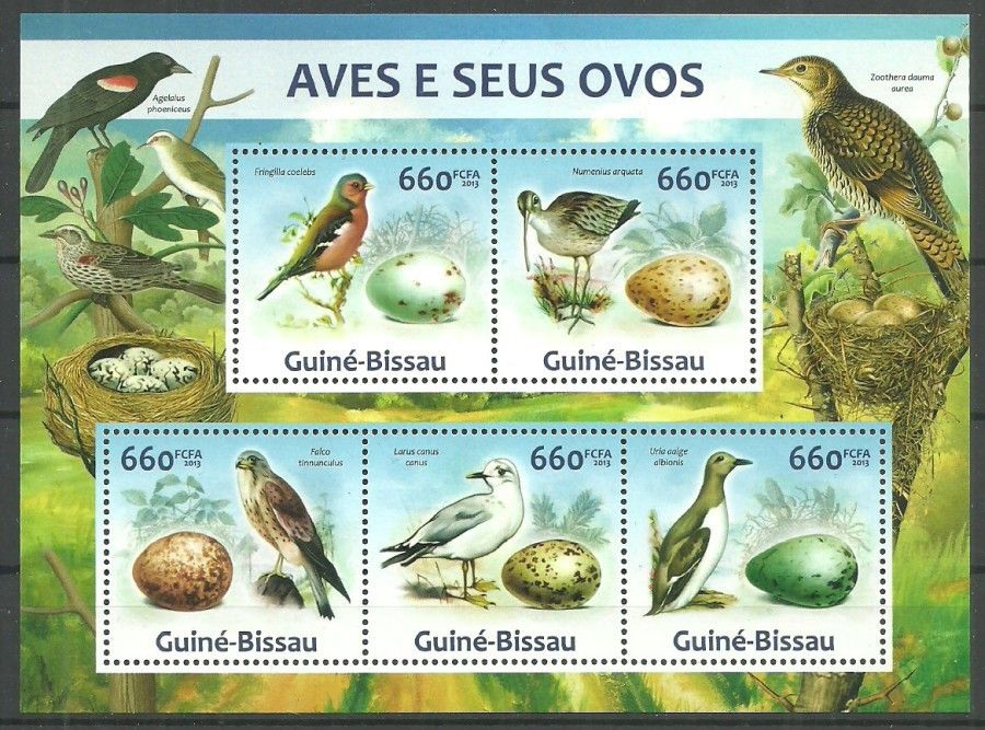Znaczek Gwinea Bissau 2013 Mi ark 6608-6612 Czyste **