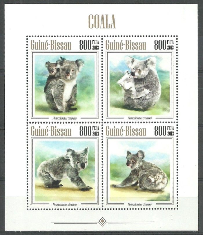 Znaczek Gwinea Bissau 2013 Mi ark 6793-6796 Czyste **