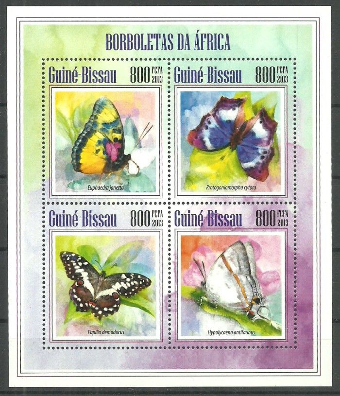 Znaczek Gwinea Bissau 2013 Mi ark 6887-6890 Czyste **
