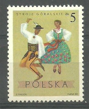 Znaczek Polska 1969 Mi 1957 Fi 1810 Czyste **