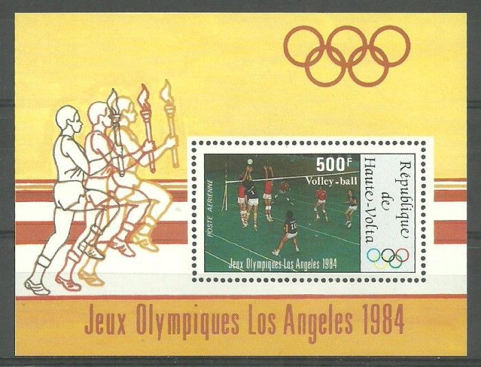 Znaczek Burkina Faso 1984 Mi bl 70 Czyste **