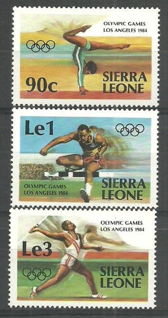Znaczek Sierra Leone 1984 Mi 741-743 Czyste **