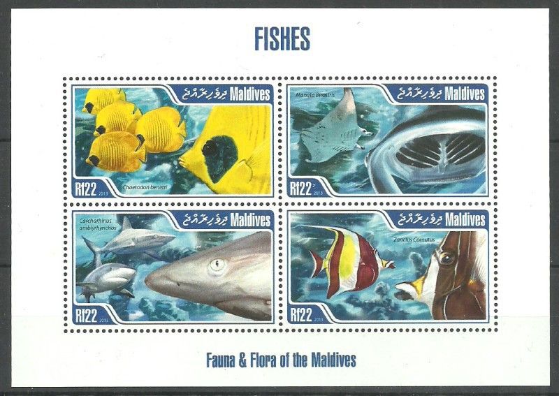 Znaczek Malediwy 2013 Mi ark 4908-4911 Czyste **