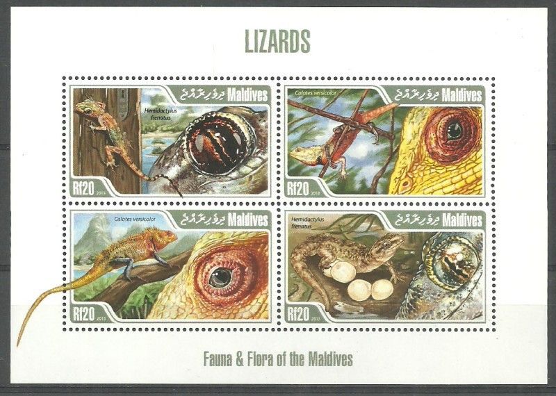 Znaczek Malediwy 2013 Mi ark 4918-4921 Czyste **