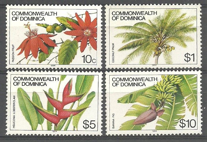 Znaczek Dominika 1984 Mi 735+744+74-747II Czyste **