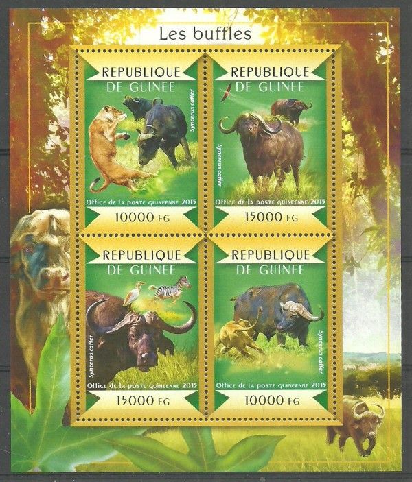 Znaczek Gwinea 2015 Mi ark 10942-10945 Czyste **