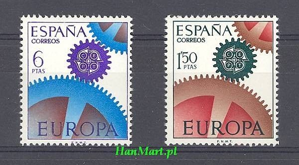 Znaczek Hiszpania 1967 Mi 1682-1683 Czyste **