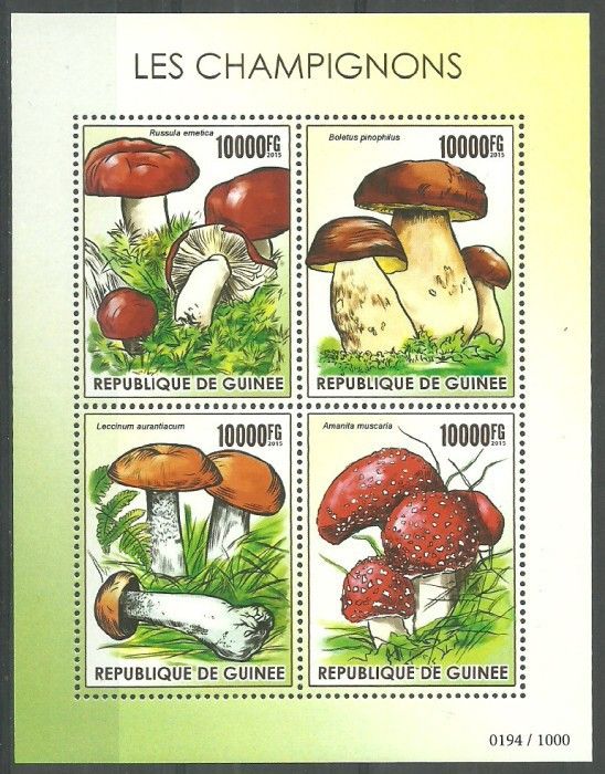 Znaczek Gwinea 2015 Mi ark 11283-11286 Czyste **