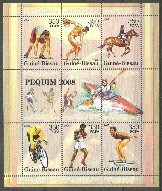 Znaczek Gwinea Bissau 2005 Mi ark 3121-3126 Czyste **