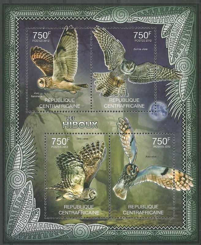 Znaczek Republika Środkowoafrykańska 2012 Mi ark 3632-3635 Czyste **