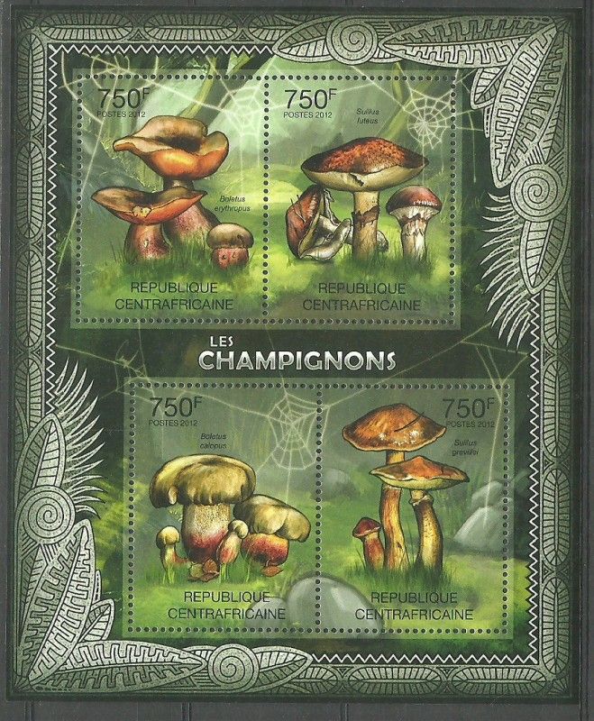 Znaczek Republika Środkowoafrykańska 2012 Mi ark 3612-3615 Czyste **