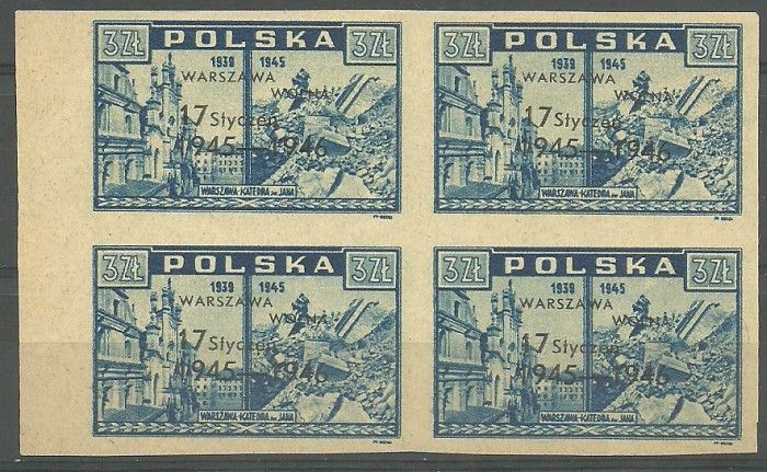 Znaczek Polska 1946 Mi 422 Fi 389 Czyste **