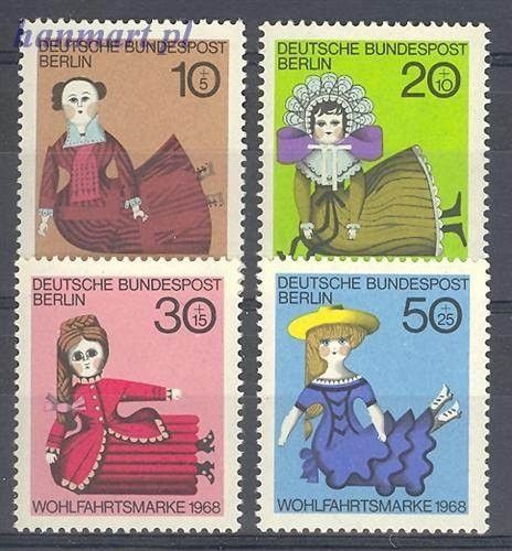 Znaczek Berlin Niemcy 1968 Mi 322-325 Czyste **