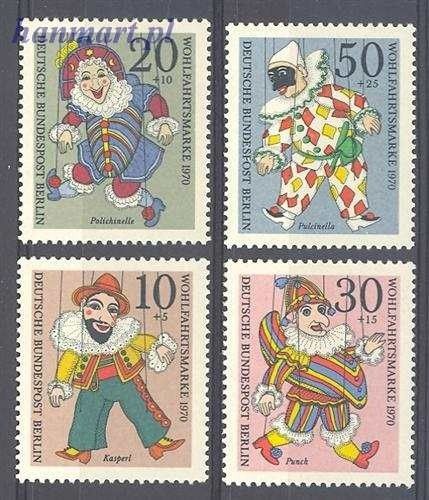Znaczek Berlin Niemcy 1970 Mi 373-376 Czyste **