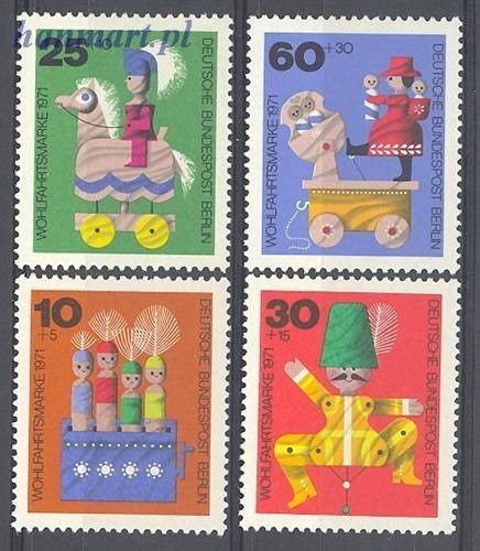 Znaczek Berlin Niemcy 1971 Mi 412-415 Czyste **