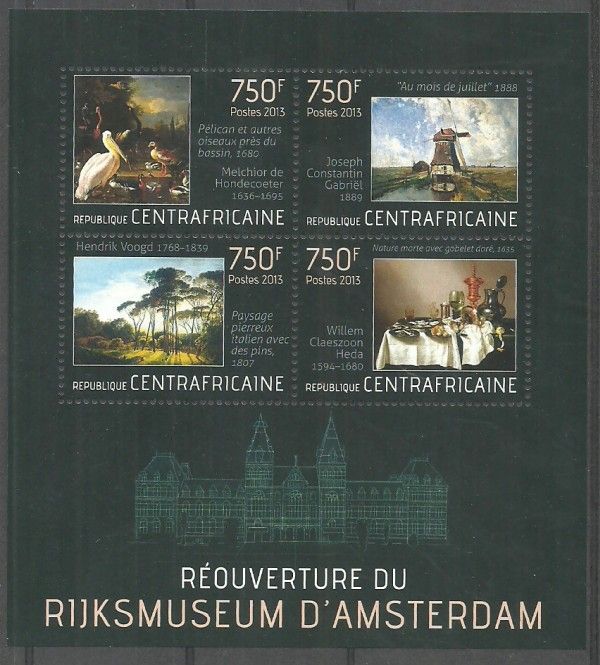 Znaczek Republika Środkowoafrykańska 2013 Mi ark 4296-4299 Czyste **