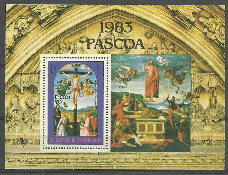Znaczek Wyspy Św. Tomasza i Książęca 1983 Mi bl 124 Czyste **