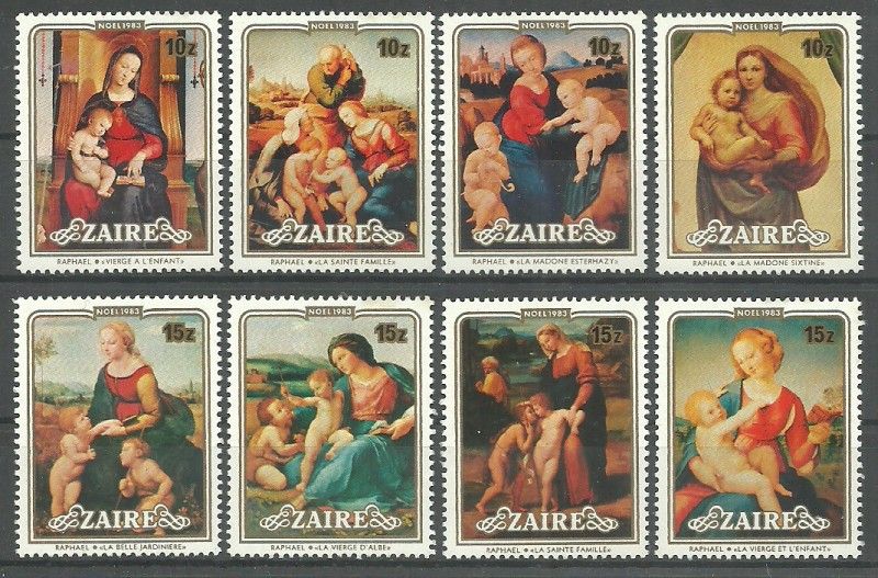 Znaczek Kongo Kinszasa / Zair 1983 Mi 830-837 Czyste **
