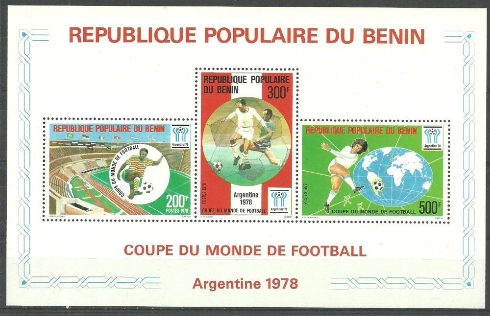 Znaczek Benin 1978 Mi bl 4 Czyste **