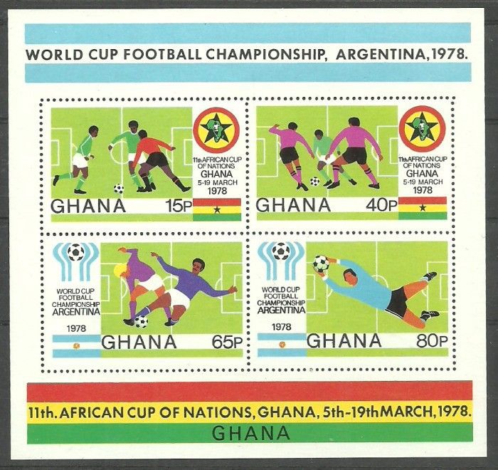Znaczek Ghana 1978 Mi bl 76 Czyste **