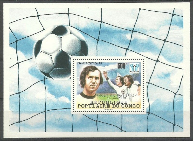 Znaczek Kongo 1978 Mi bl 18a Czyste **