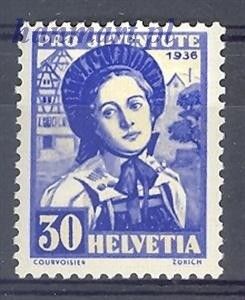 Znaczek Szwajcaria 1936 Mi 309 Czyste **