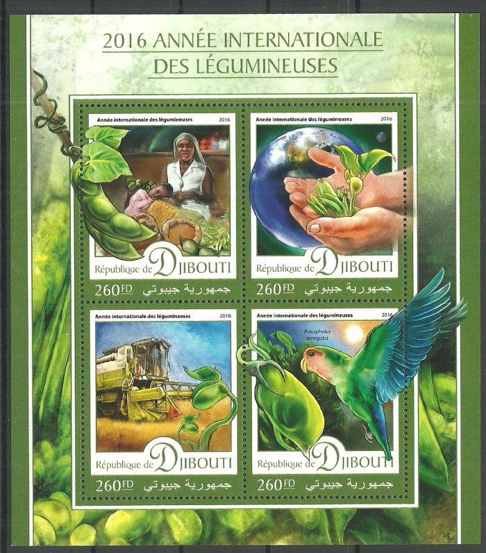 Znaczek Dżibuti 2016 Mi ark 1209-1212 Czyste **