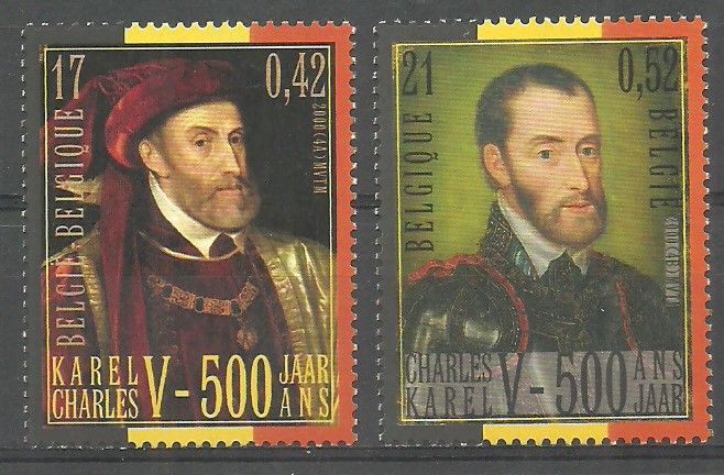 Znaczek Belgia 2000 Mi 2938-2939 Czyste **