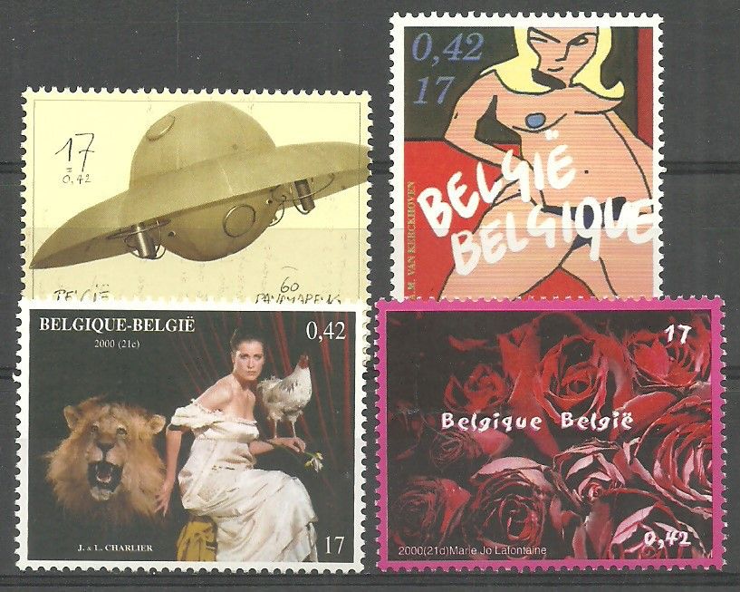 Znaczek Belgia 2000 Mi 2989-2992 Czyste **
