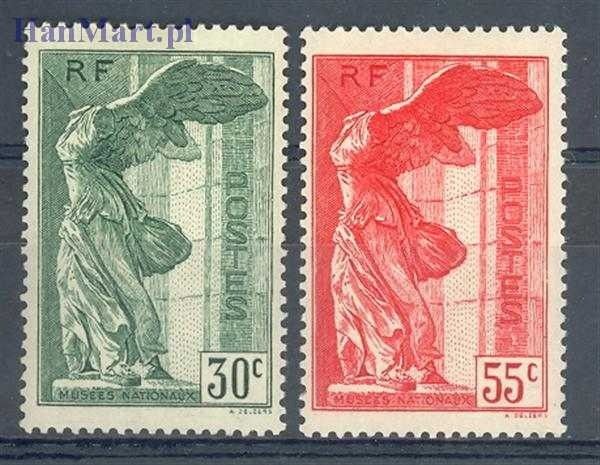 Znaczek Francja 1937 Mi 359-360 Z podlepką *