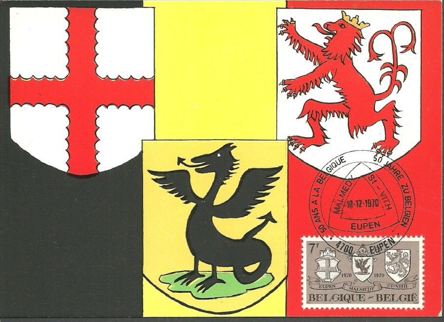 Znaczek Belgia 1970 Mi 1620 Karta Max