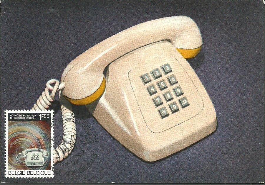 Znaczek Belgia 1971 Mi 1624 Karta Max