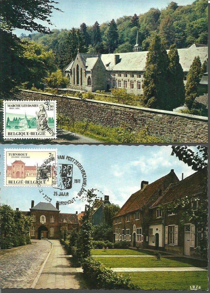 Znaczek Belgia 1971 Mi 1629-1630 Karta Max