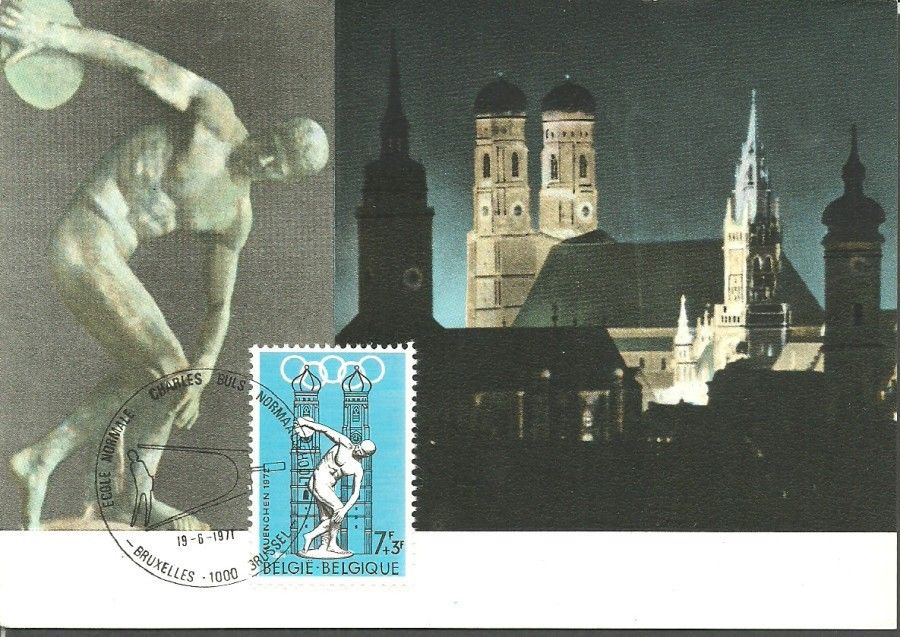 Znaczek Belgia 1971 Mi 1642 Karta Max