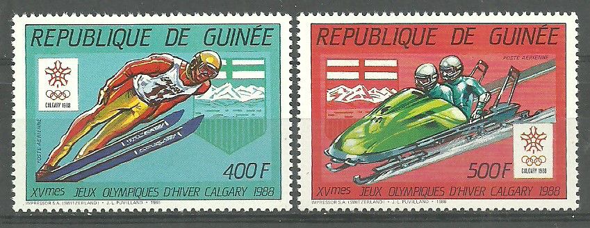 Znaczek Gwinea 1987 Mi 1151-1152 Czyste **