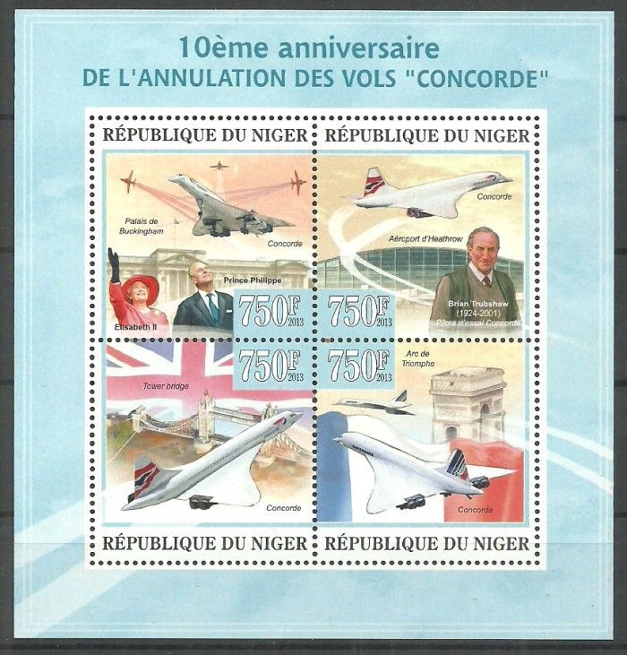 Znaczek Niger 2013 Mi ark 2227-2230 Czyste **