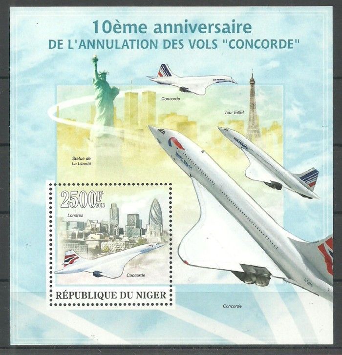 Znaczek Niger 2013 Mi bl 186 Czyste **
