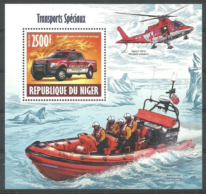 Znaczek Niger 2013 Mi bl 231 Czyste **