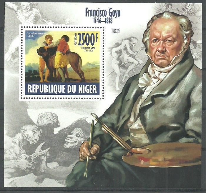 Znaczek Niger 2013 Mi bl 233 Czyste **