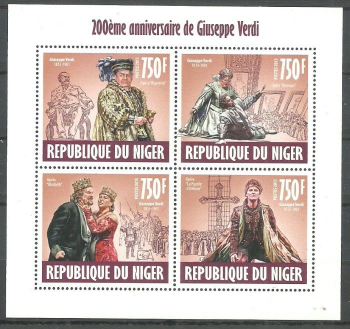 Znaczek Niger 2013 Mi ark 2466-2469 Czyste **