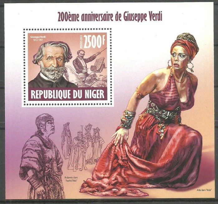 Znaczek Niger 2013 Mi bl 235 Czyste **