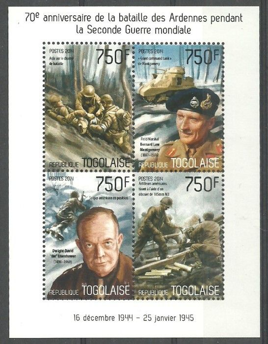 Znaczek Togo 2014 Mi ark 5742-5745 Czyste **