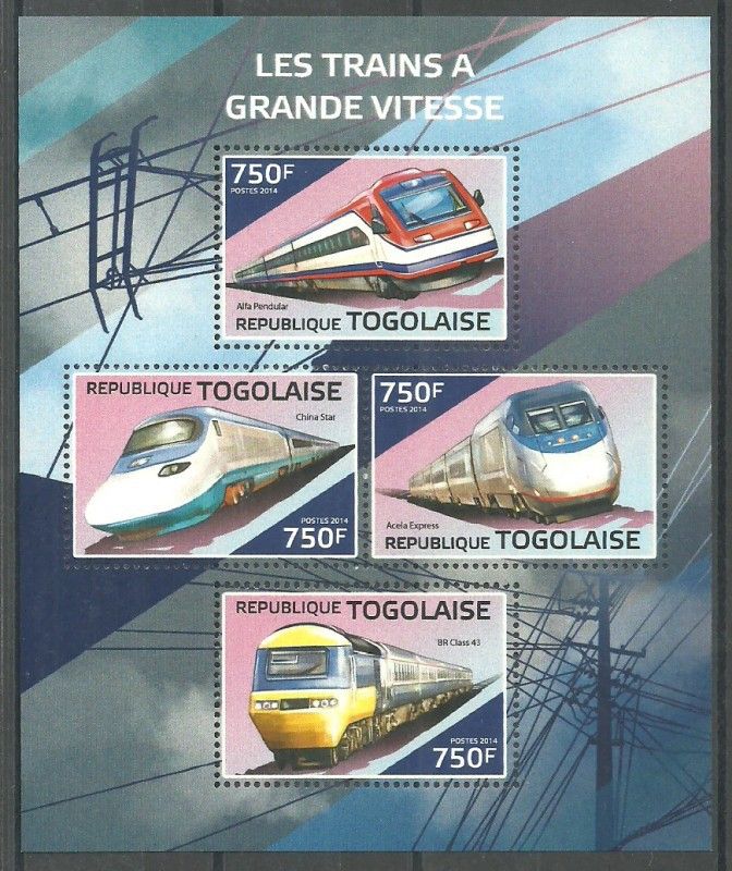 Znaczek Togo 2014 Mi ark 6051-6054 Czyste **