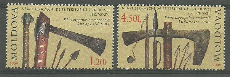 Znaczek Mołdawia 2009 Mi 643-644 Czyste **