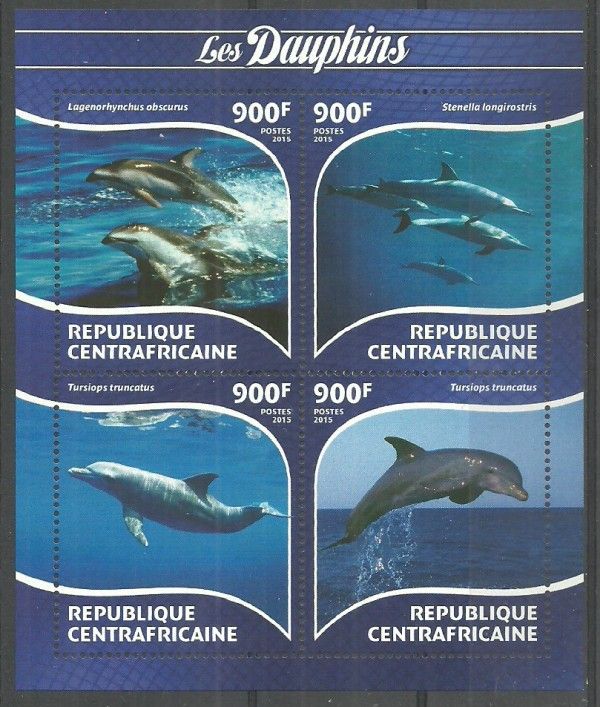 Znaczek Republika Środkowoafrykańska 2015 Mi ark 5450-5453 Czyste **