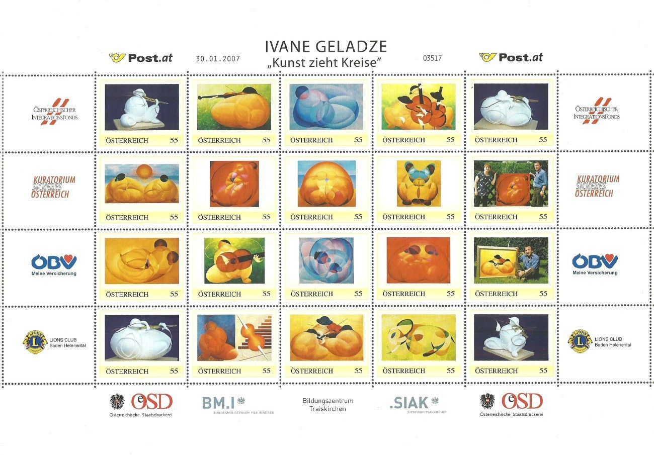 Znaczek Austria 2003 Mi per ark 2455IVA Czyste **