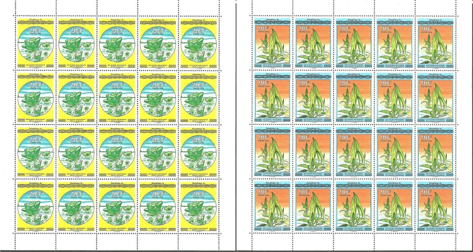 Znaczek Kongo 1996 Mi ark 1491-1492 Czyste **