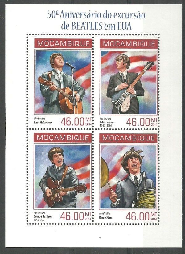 Znaczek Mozambik 2014 Mi ark 7180-7183 Czyste **